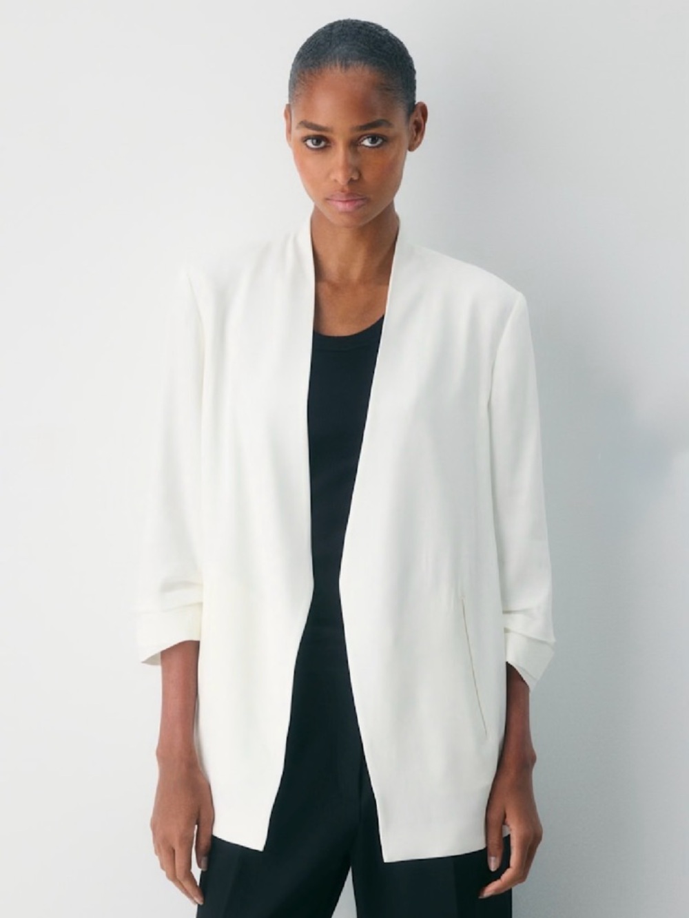 Babaton Power Blazer[$228 Retail] - Mirror Crepe